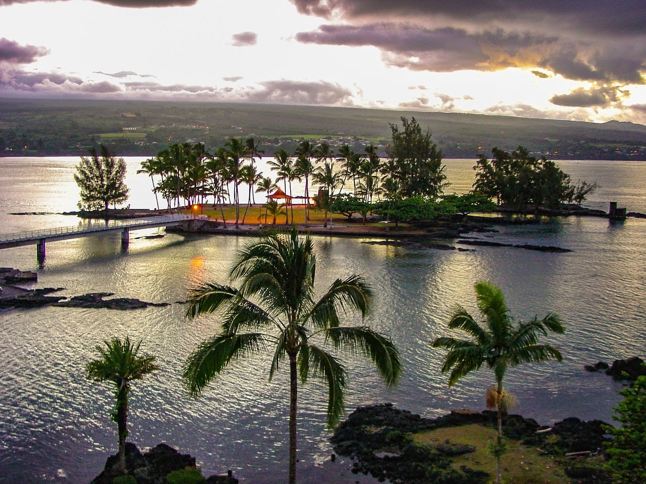 The beach at Hilo on Hawaii Island