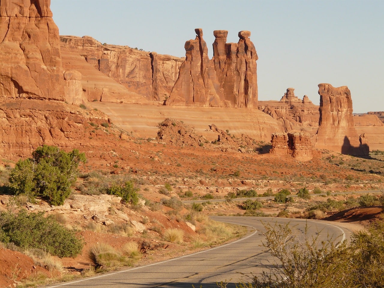 Sheep Rock and Three Gossips in Arches National Park