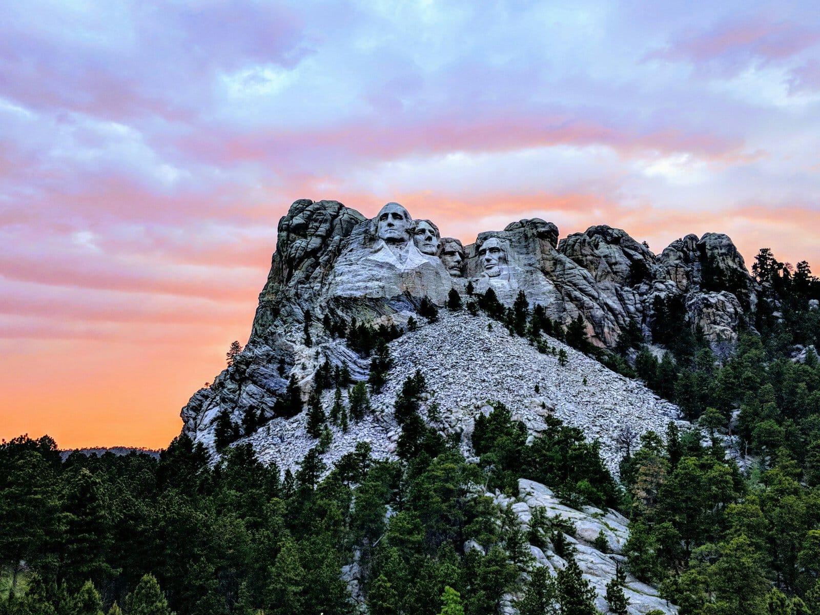 Mount Rushmore at Sunset