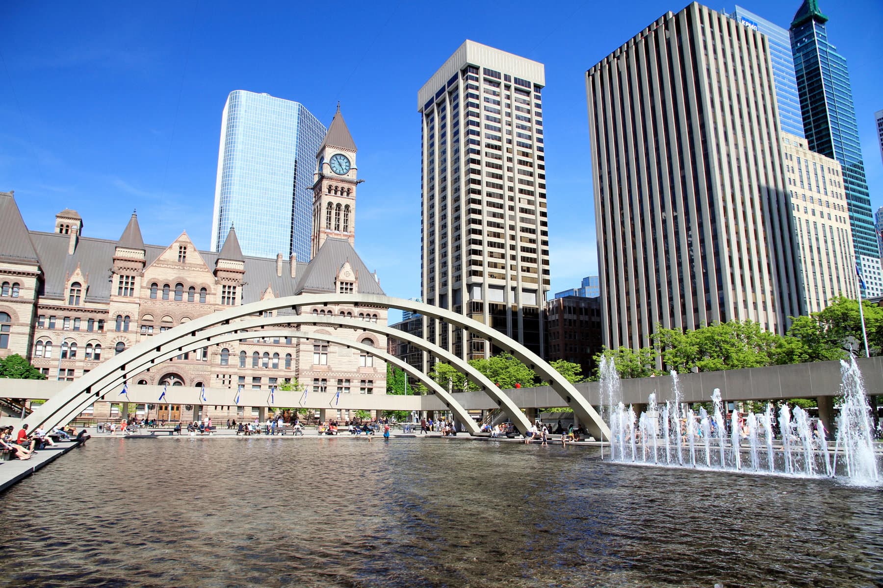 Old City Hall at Nathan Phillips Square in Downtown Toronto