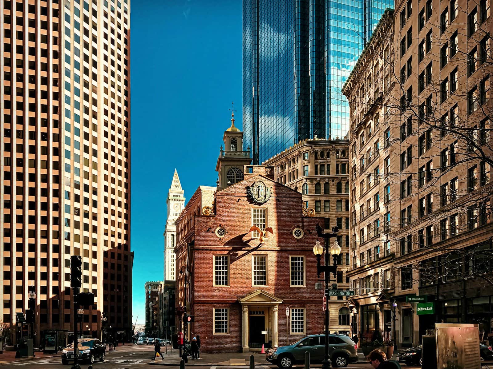 The Old State House in downtown Boston