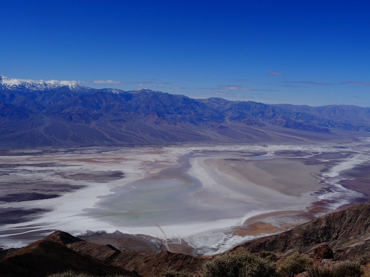 Telescope Peak and Badwater Basin View from Dante's View in Death Valley