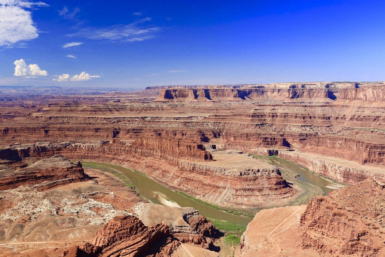 The Colorado River in the canyon of Dead Horse Park near Moab