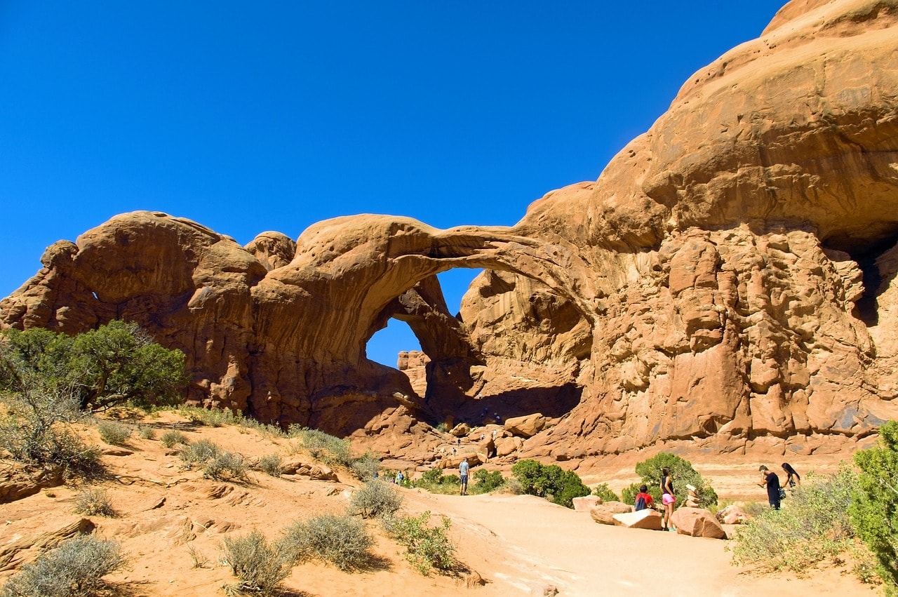 The Double Arch in Arches National Park
