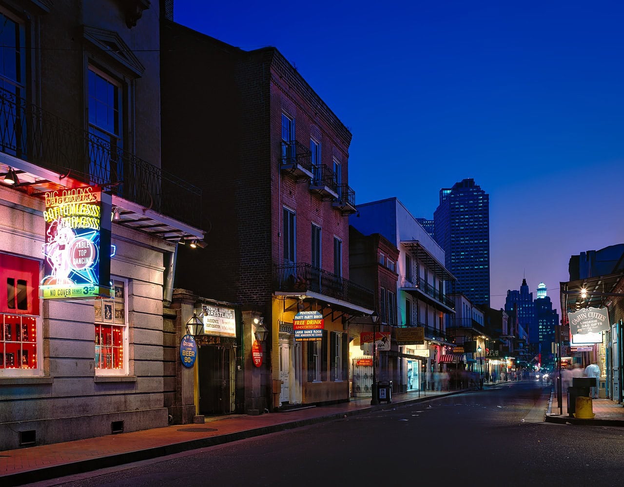 New Orleans in the evening