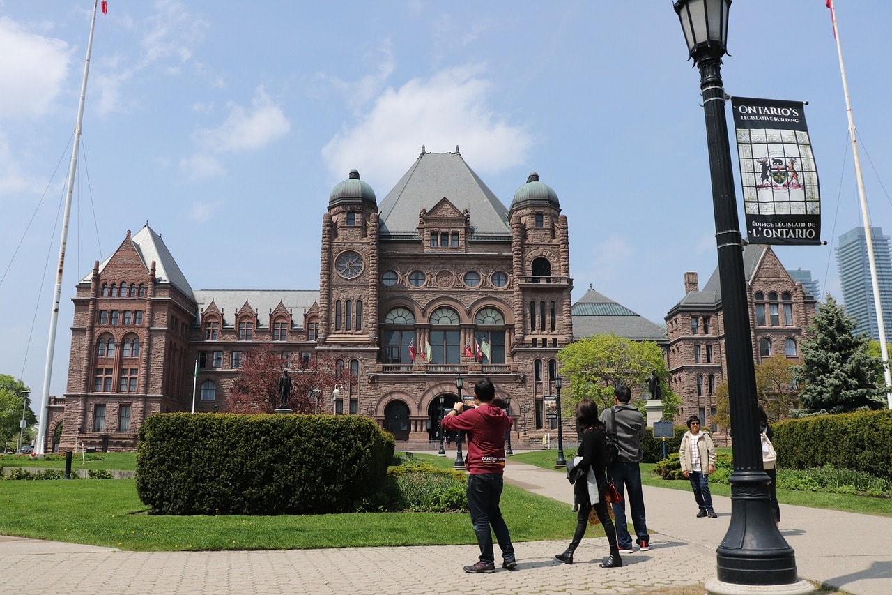 The Ontario Parliament Building in Toronto
