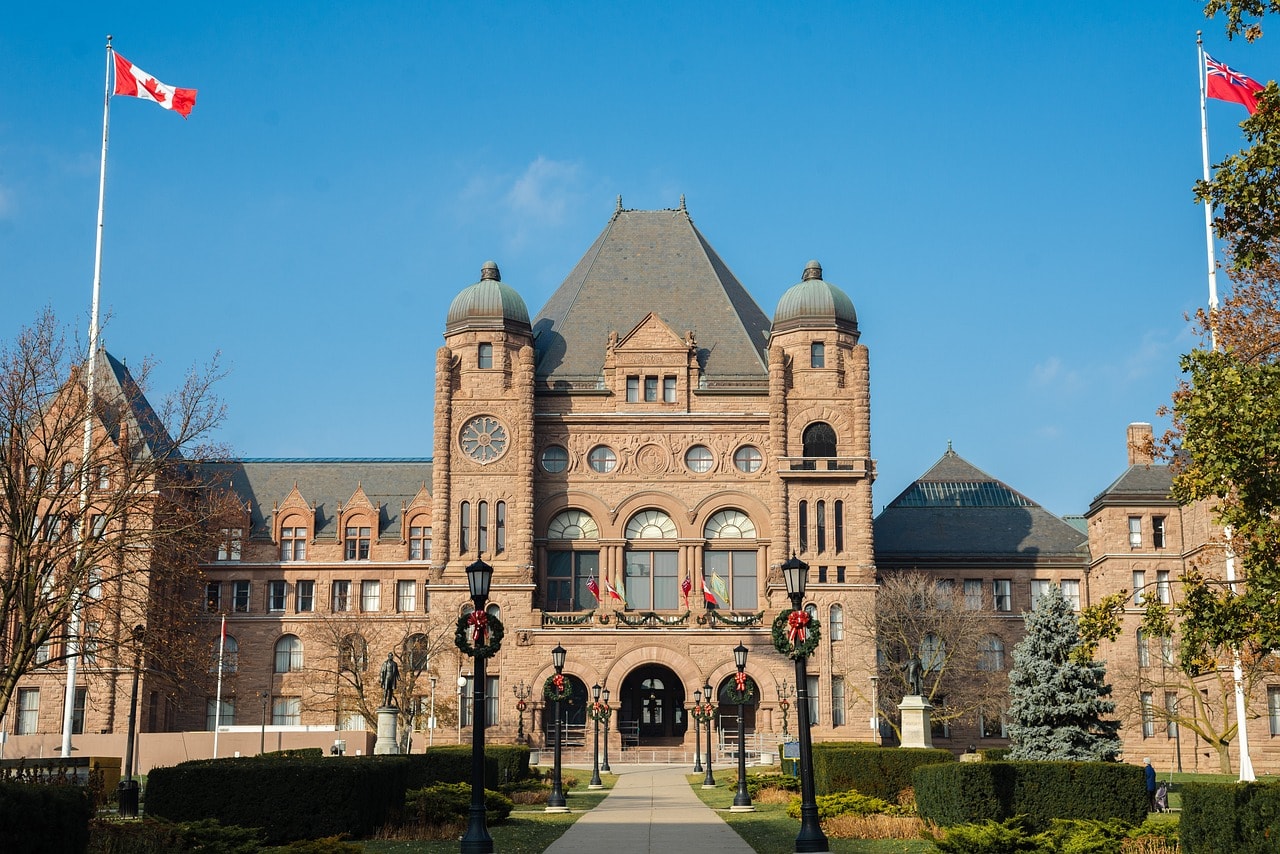 The Parliament Building in Queen's Park, Toronto