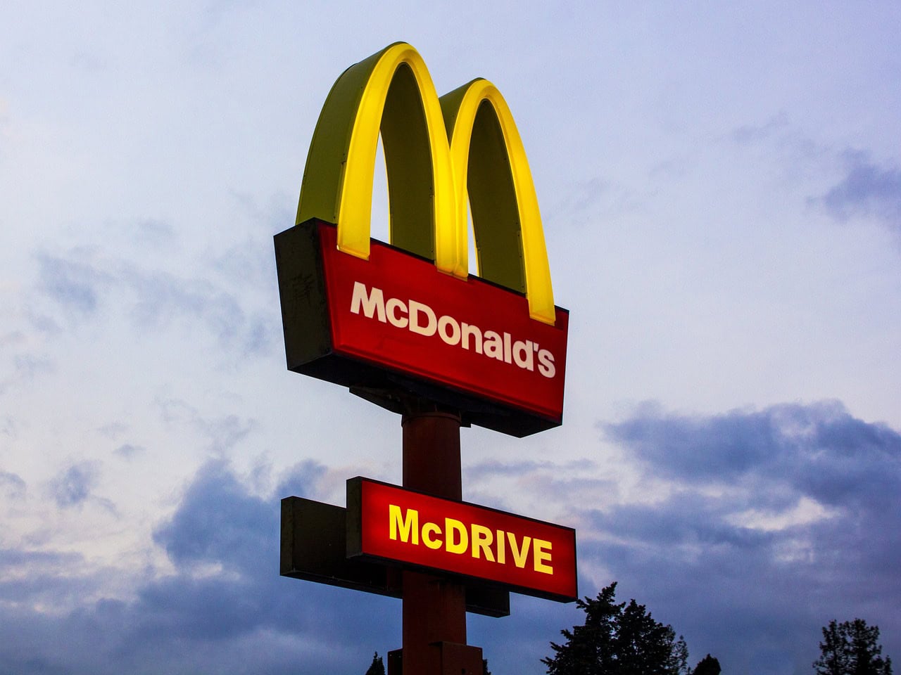 McDonald's sign in the USA