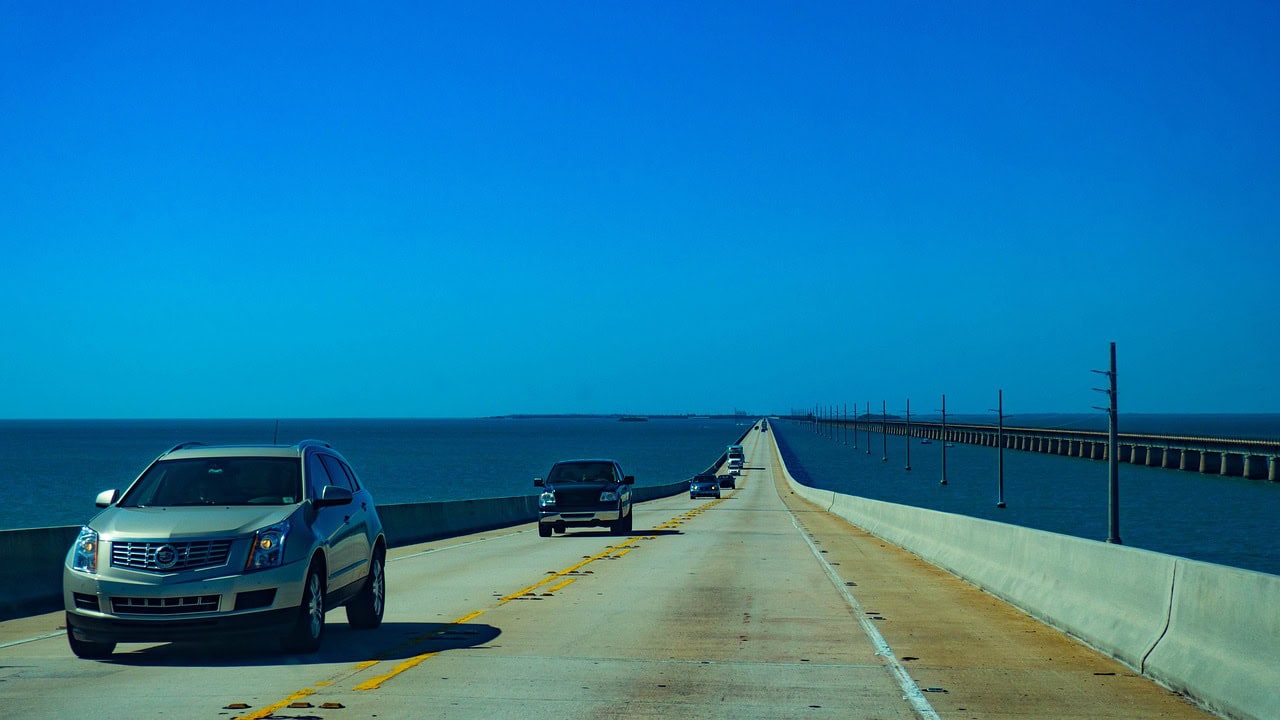 The Seven Mile Bridge on the way to Key West