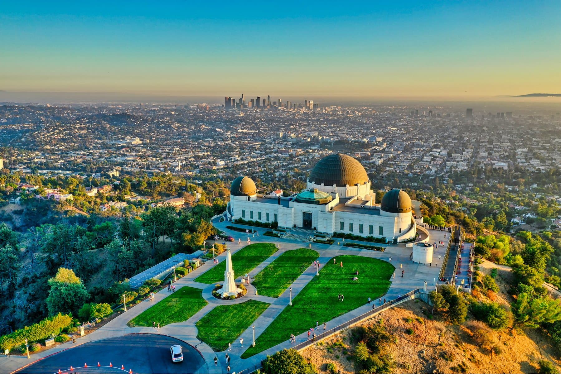 Griffith Observatory and Downtown Los Angeles