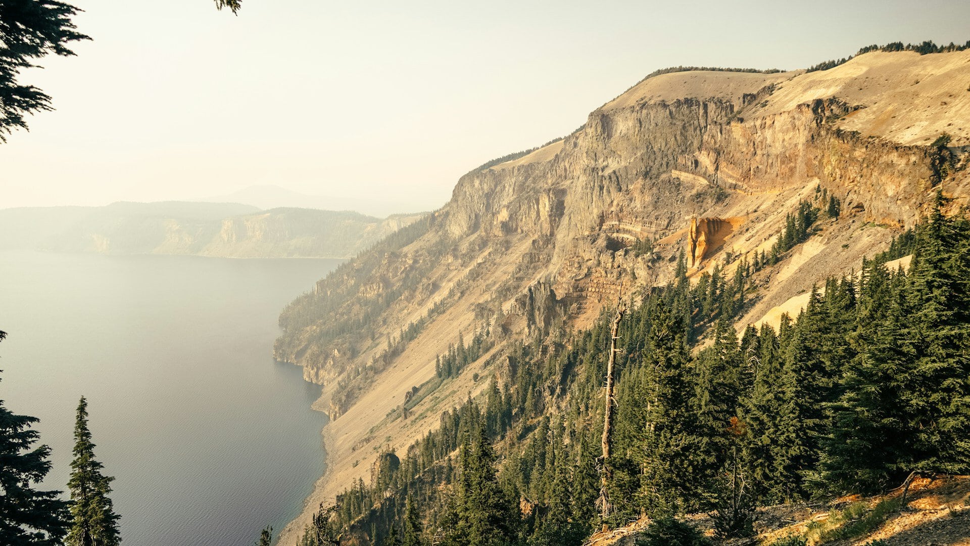 The Pumice Castle above the Crater Lake caldera