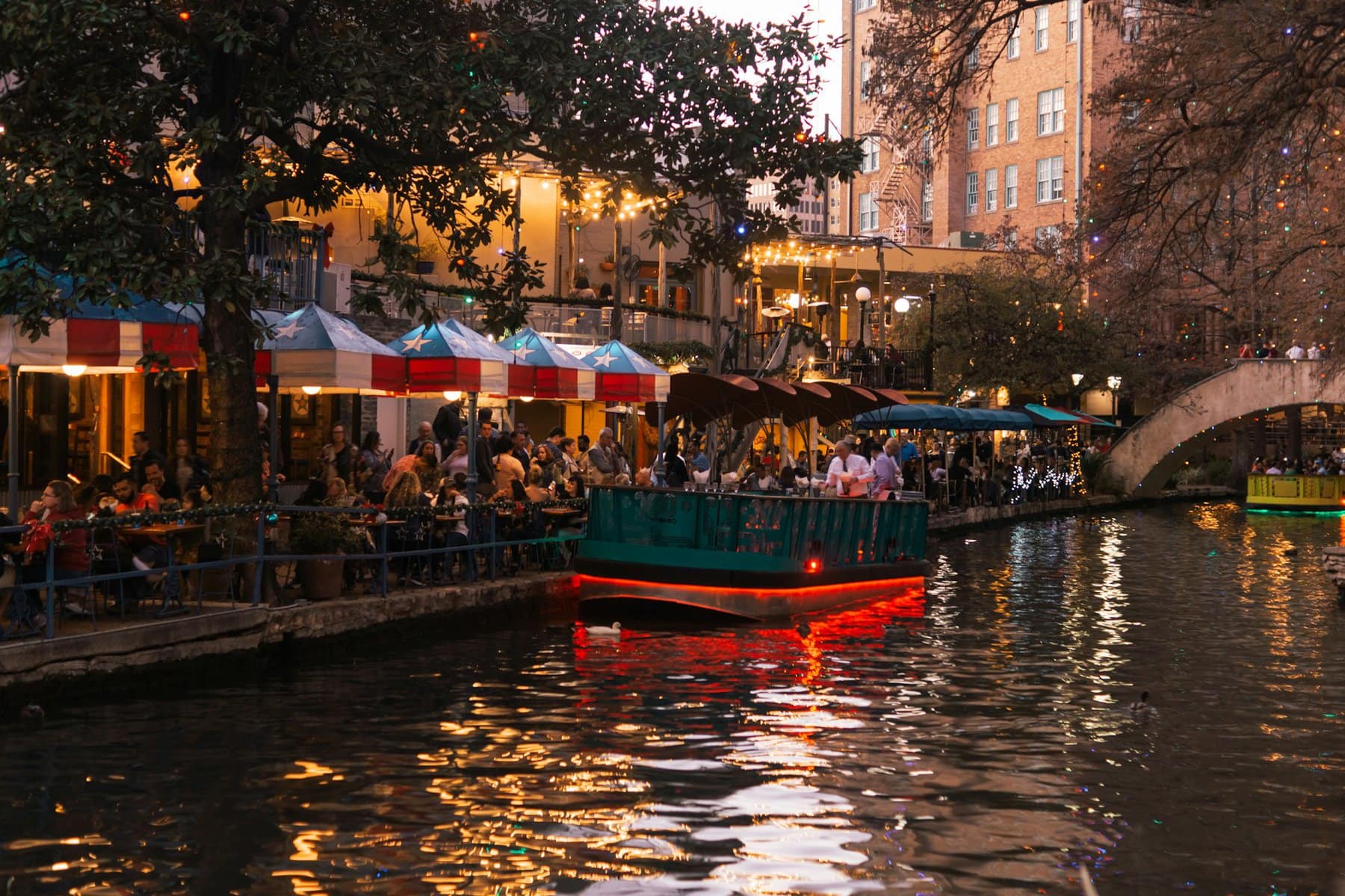 San Antonio's River Walk in the evening