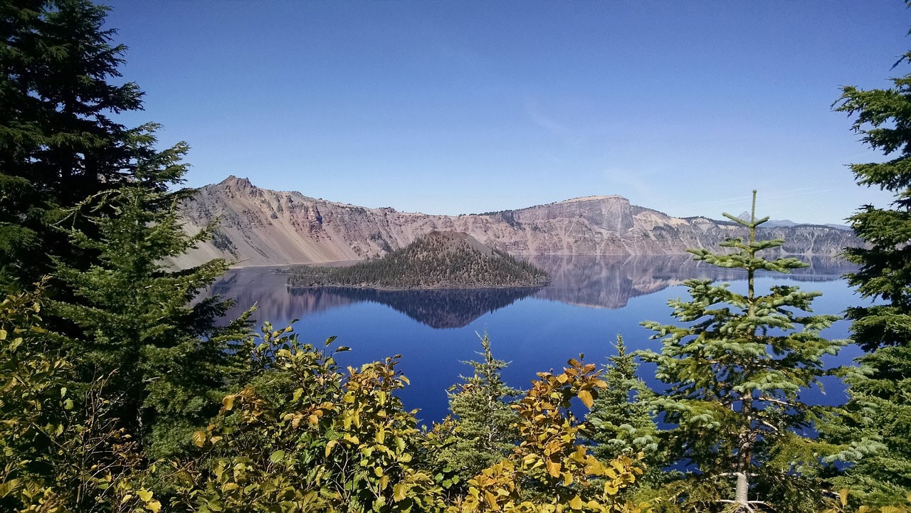 Wizard Island in Crater Lake
