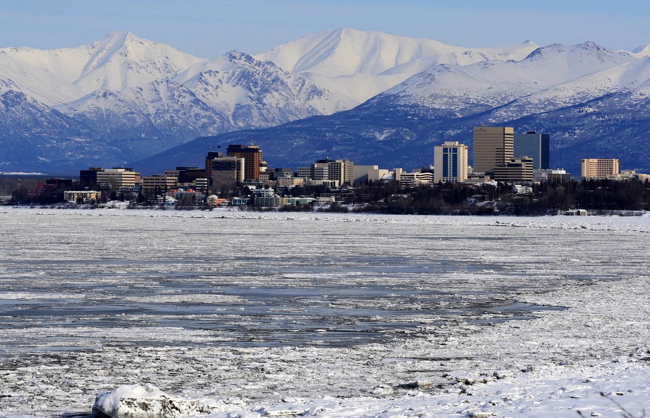 Anchorage in winter