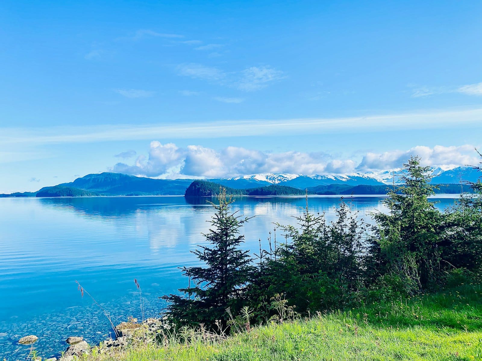 Douglas Island near Juneau, the capital of Alaska in summer