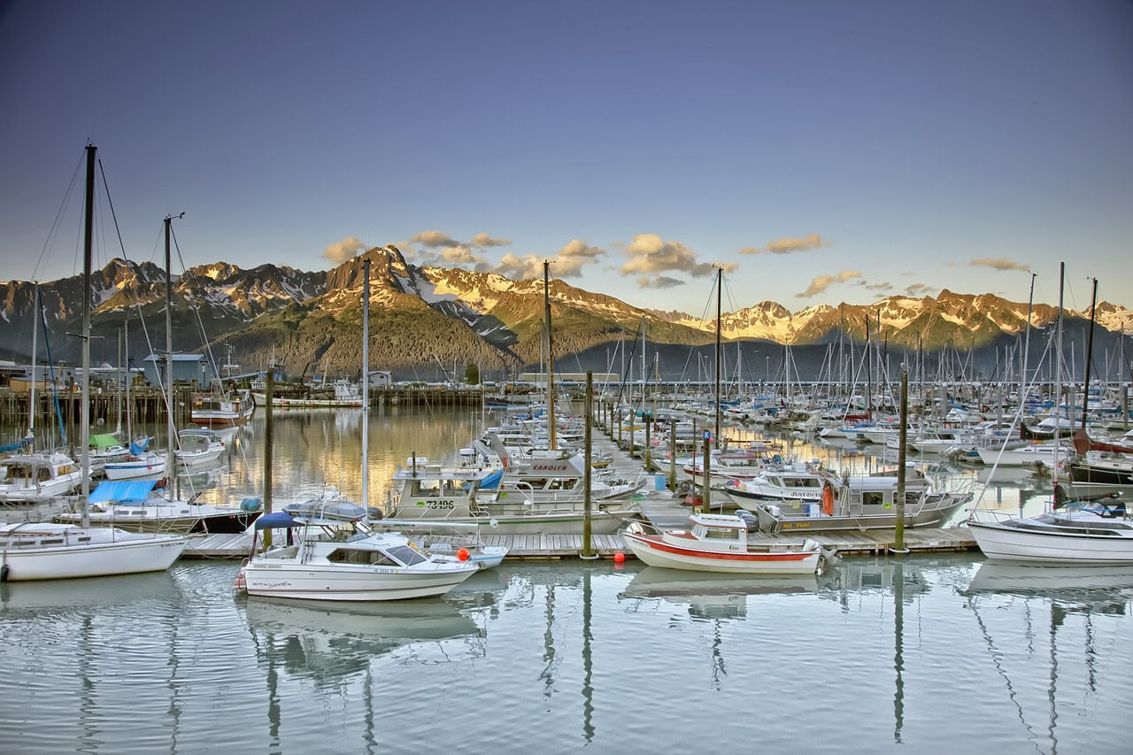 The town of Seward in Alaska