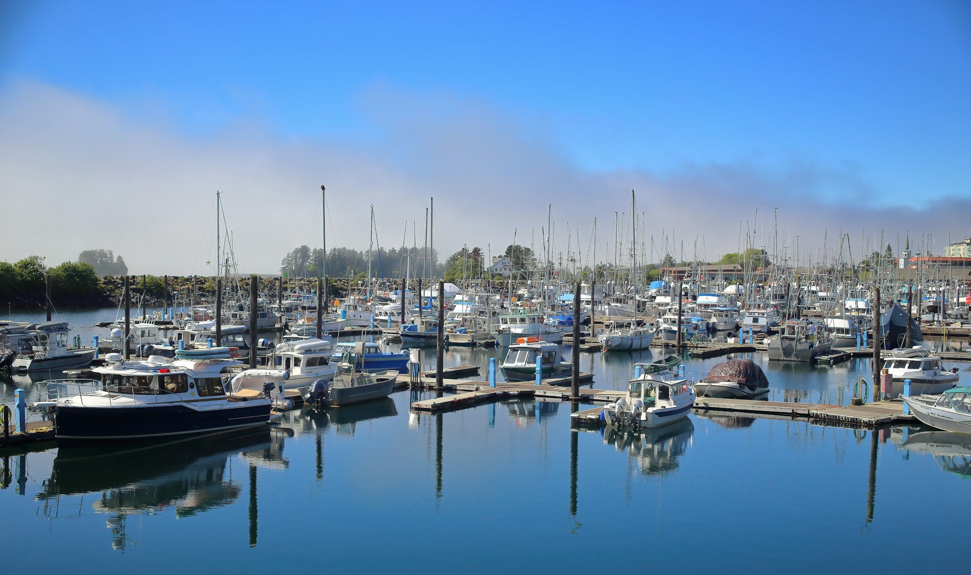 The port of Sitka in Alaska