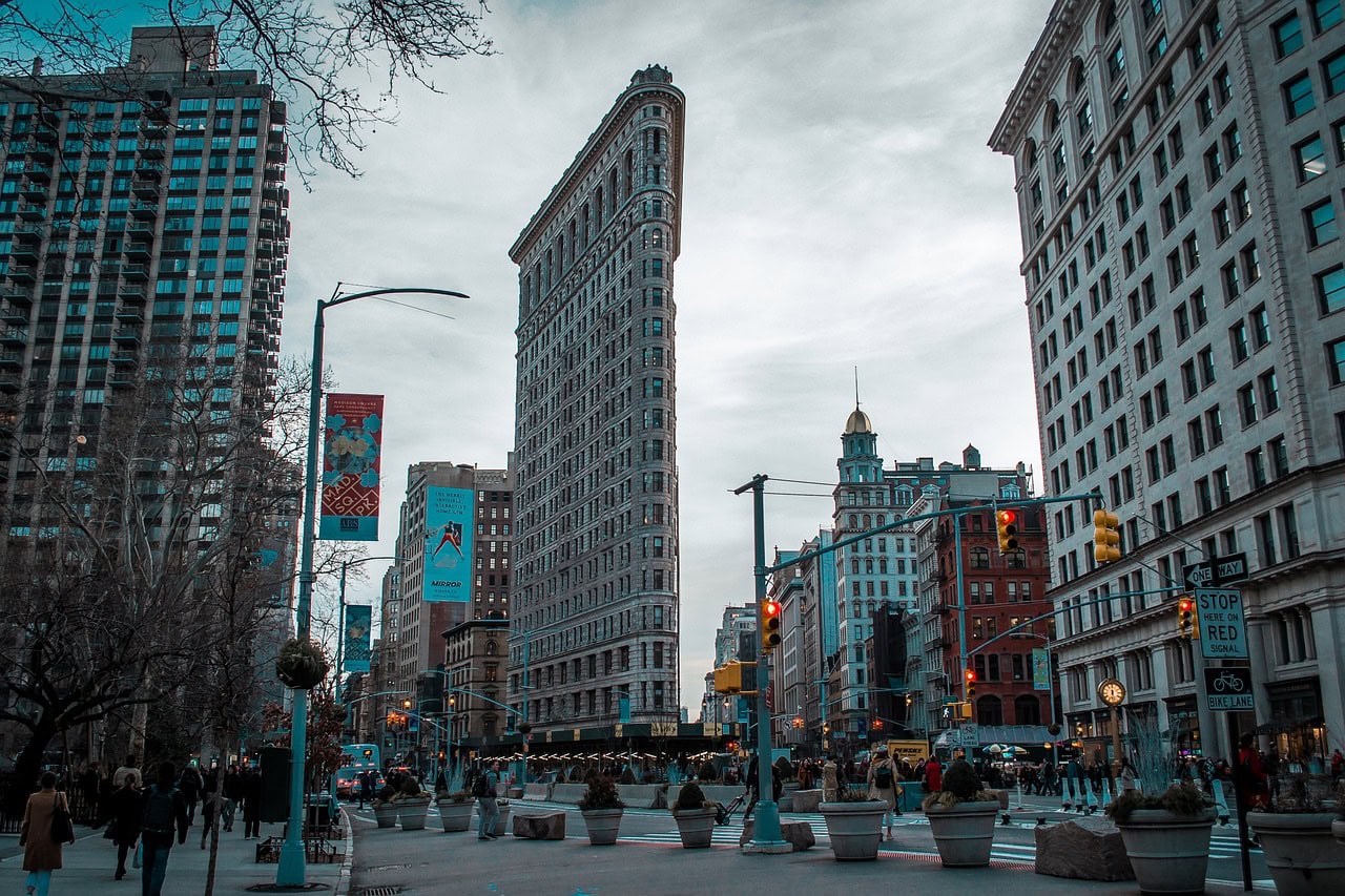 The Flatiron Building in Manhattan