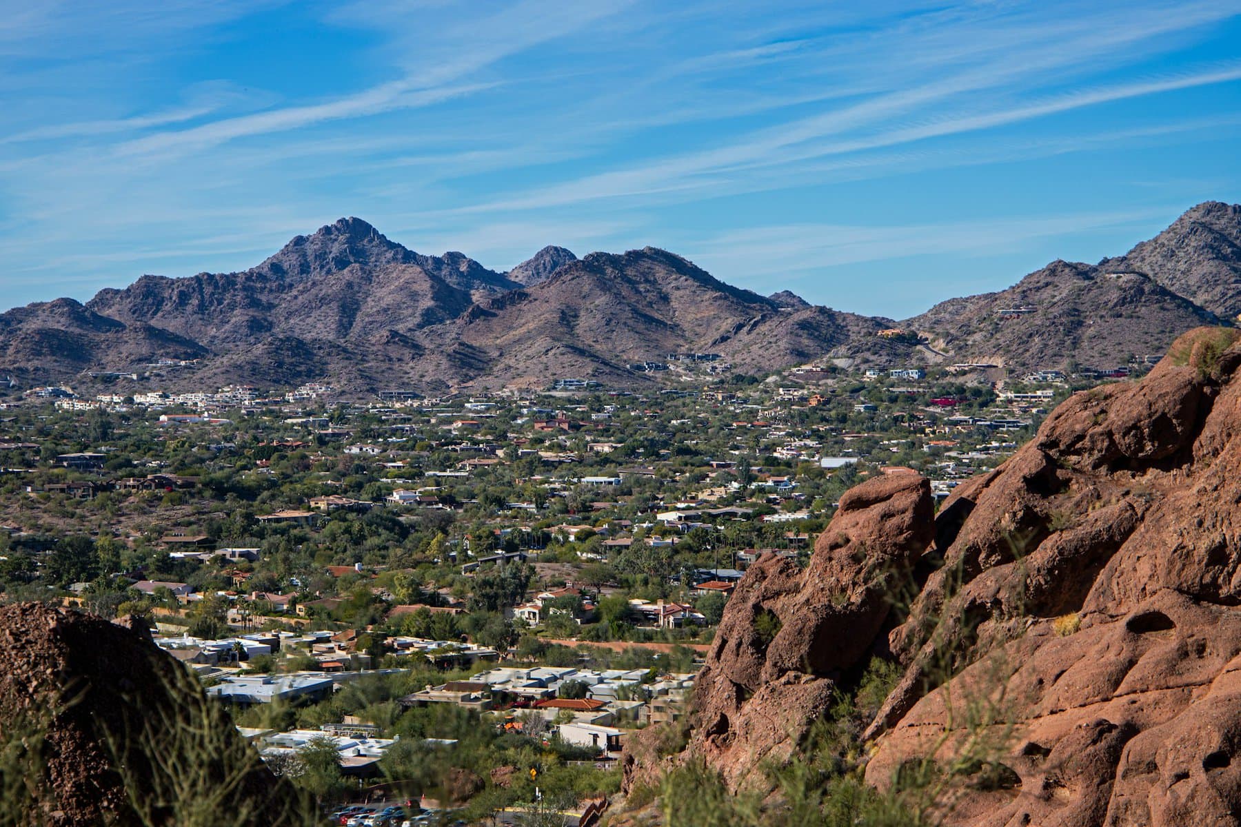 Camelback Mountain over Scottsdale