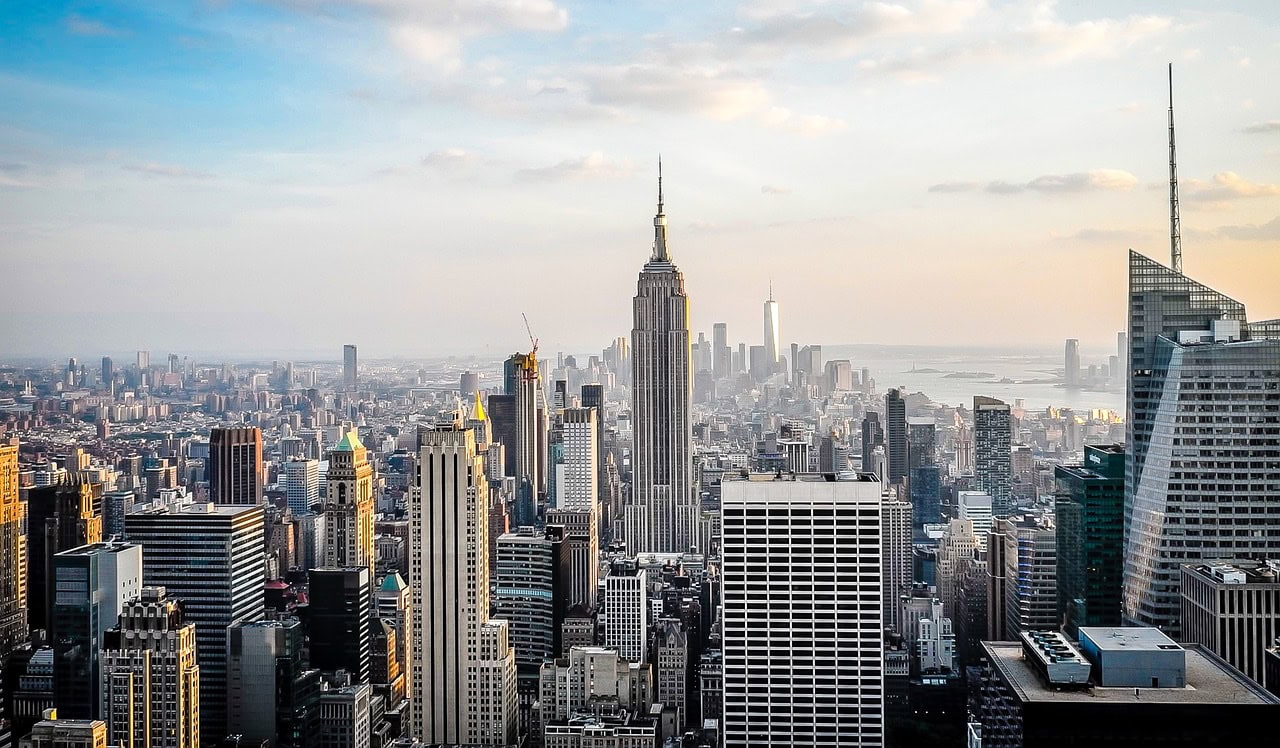 The Empire State Building in Manhattan