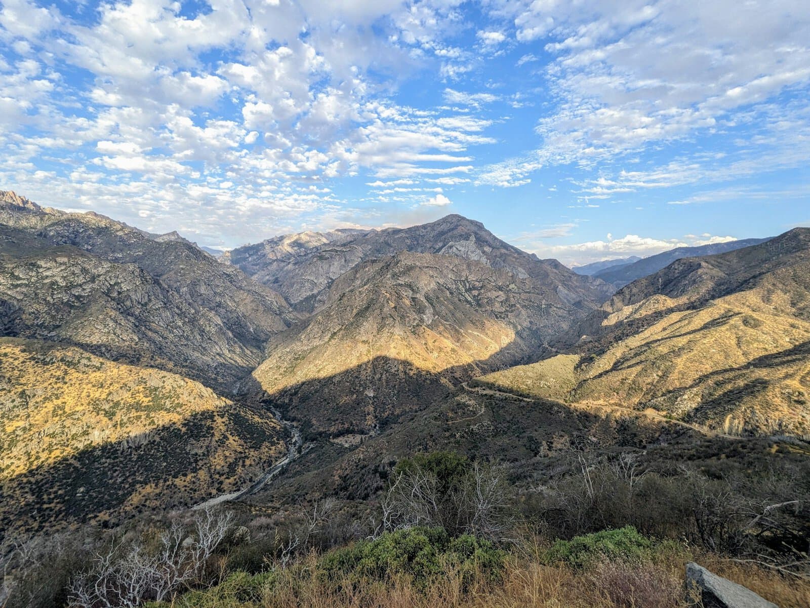 The view of Kings Canyon
