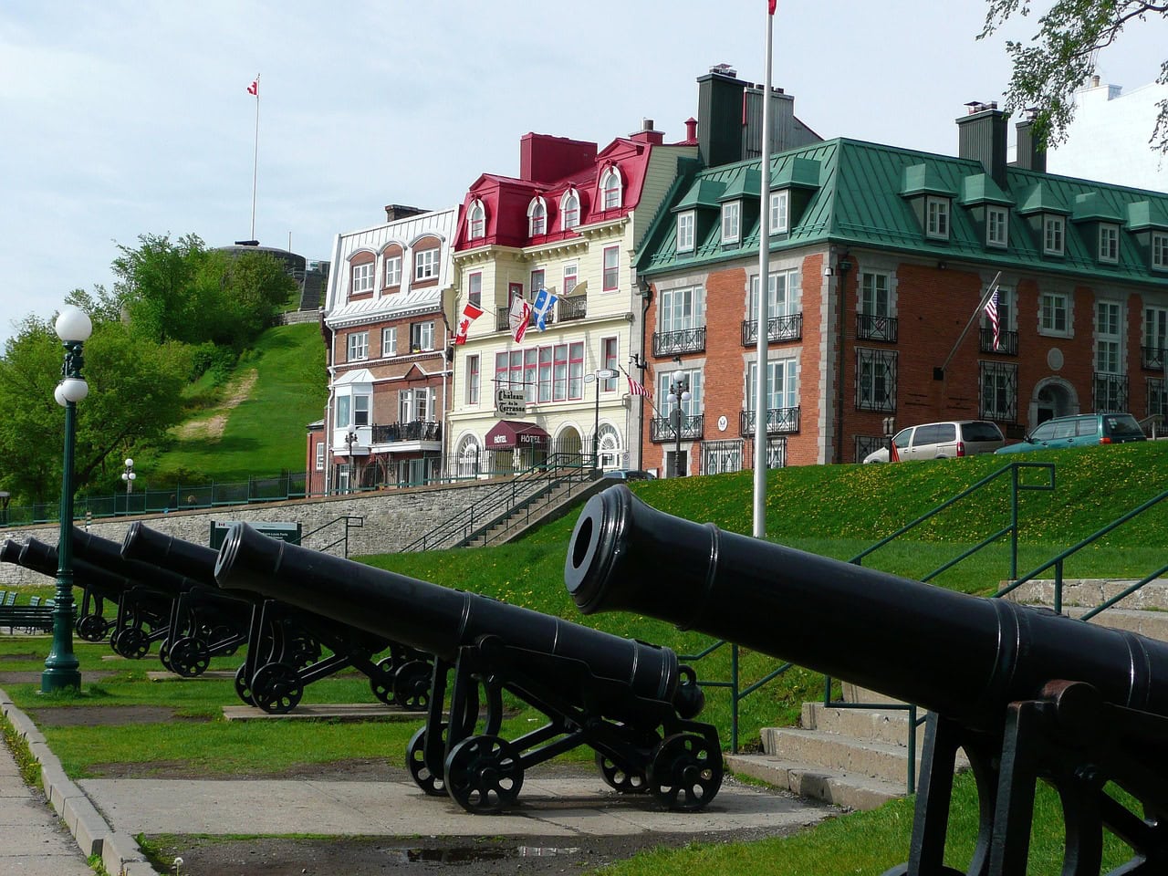 The Cannons in Battlefields Park in Quebec City