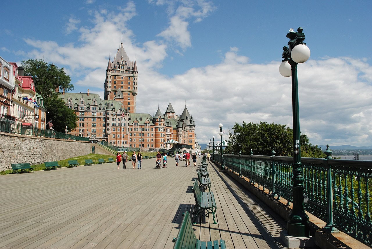 Dufferin Terrace and the Castle in Quebec City