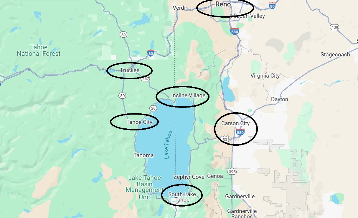 Where to sleep at Lake Tahoe?